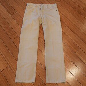 Levi’s 501 Cream Jeans